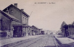 Carte postale ancienne de la gare de Noirhat